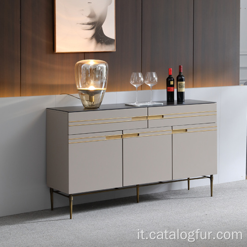 Mobile buffet moderno credenza in legno tavolo buffet minimalista per soggiorno